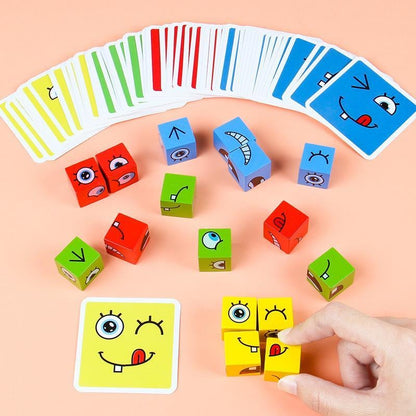 🎅Face-Changing Magic Cube Building Blocks