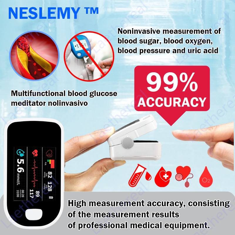 Neslem Advanced Non-Invasive GlucoseMonitor-99.9% Accuracy + Exclusive Gift ✅TGA Approve🟢