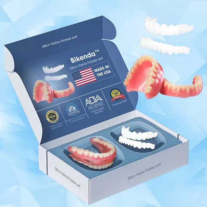 BikendaTM Premium Custom SillSil Denture Set