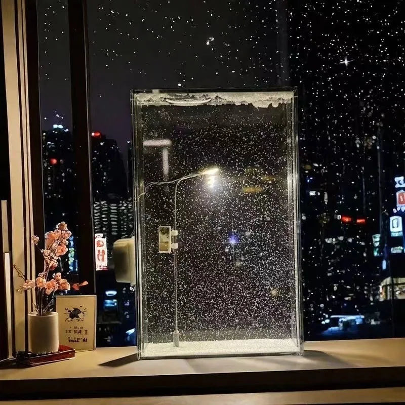 Snowy Night Lamp