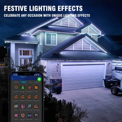 🎅 Early Christmas 49% OFF - Smart Rainbow LED Permanent Outdoor Light - Smartlight 🎁