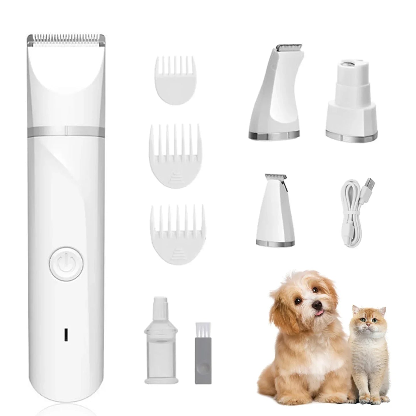 UsefulThings4you™ 4 in 1 Pet Hair Shaverfor Grooming