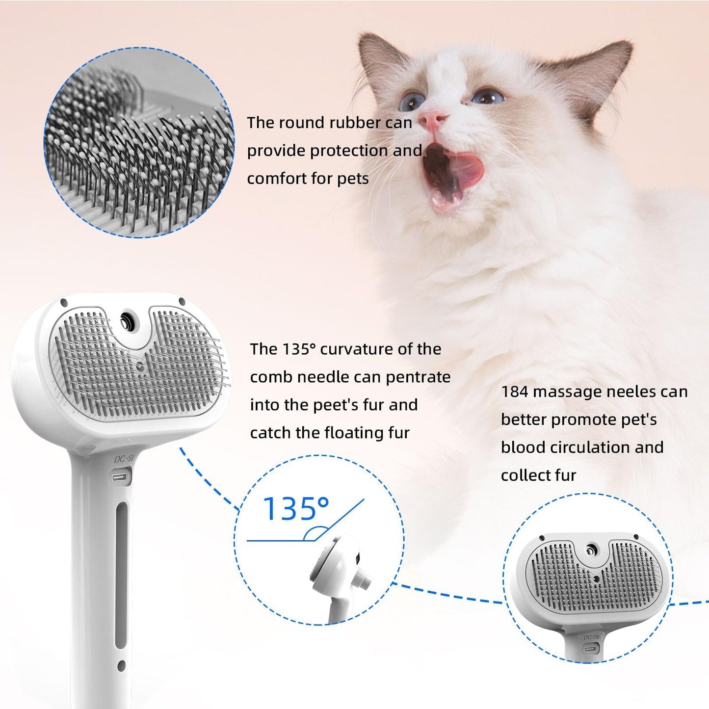 🔥Last Day Promotion 49% OFF-Pet Spray Hair Removal Comb