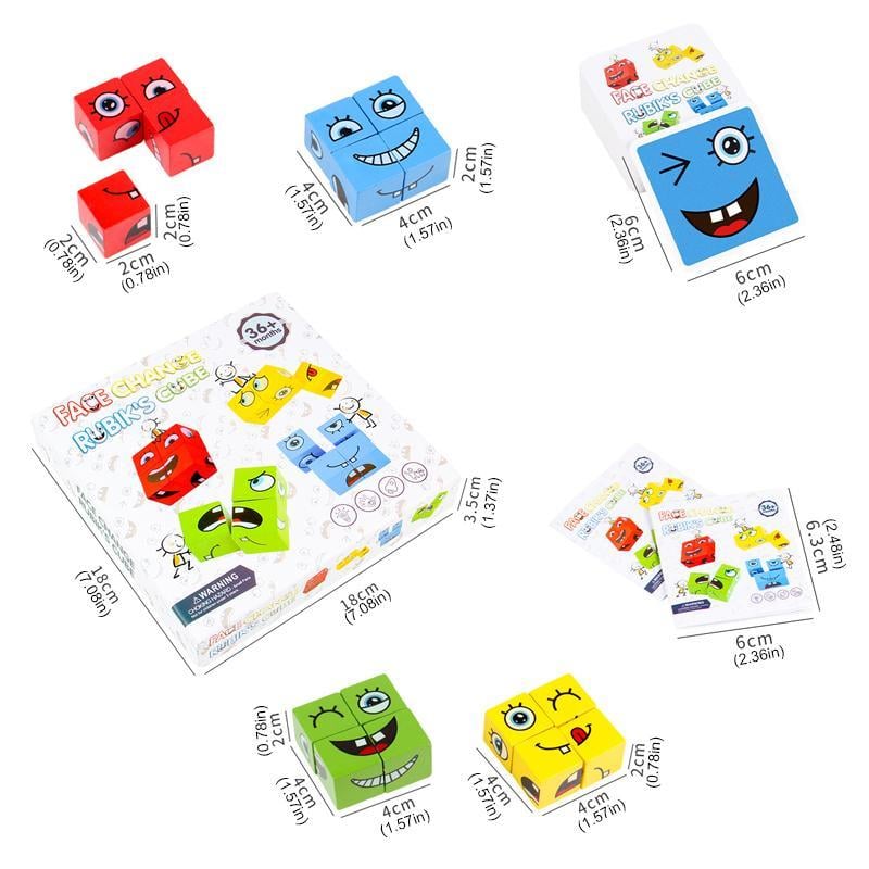 🎅Face-Changing Magic Cube Building Blocks